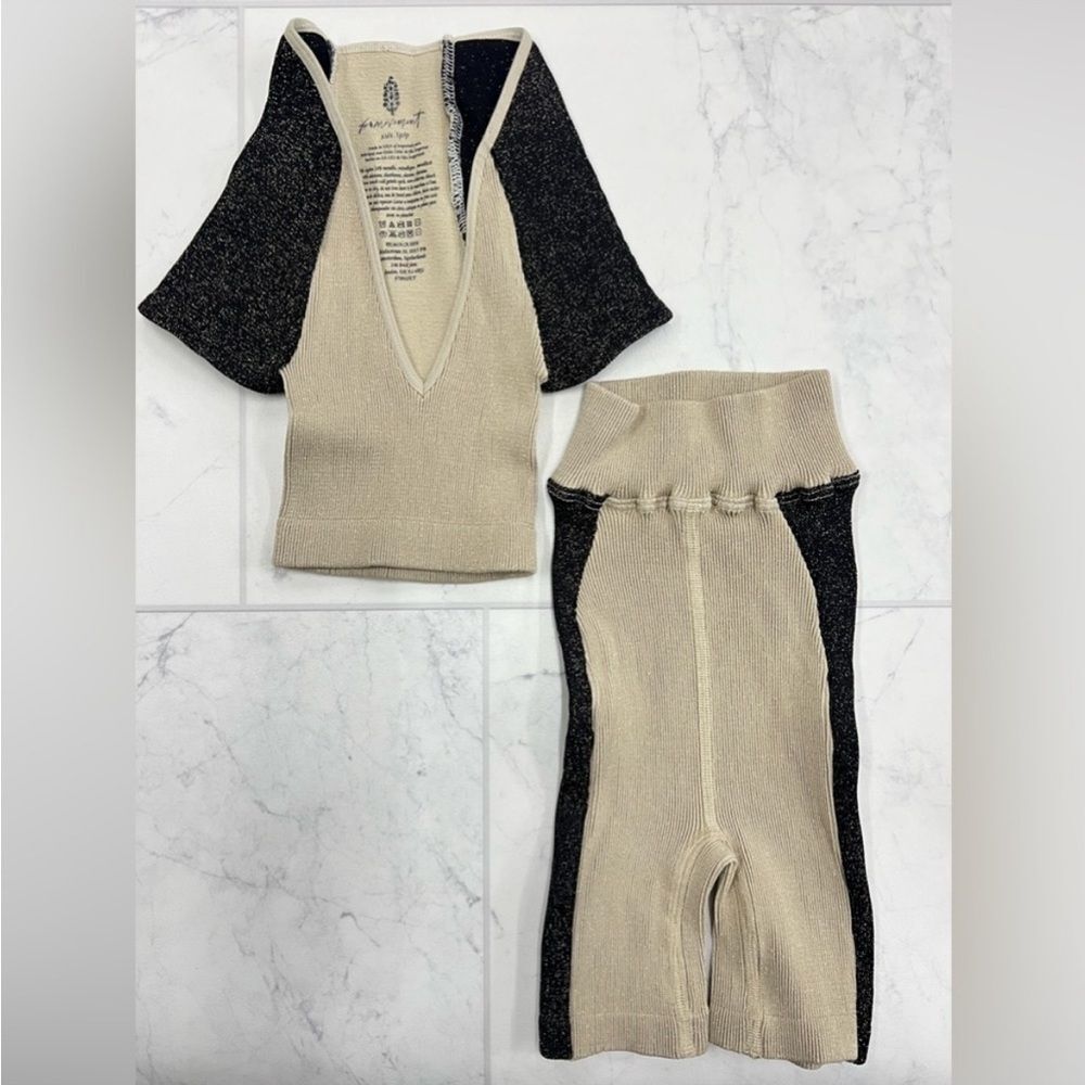 Free People Rise & Shine Set In Champagne Combo - Picture 3 of 5